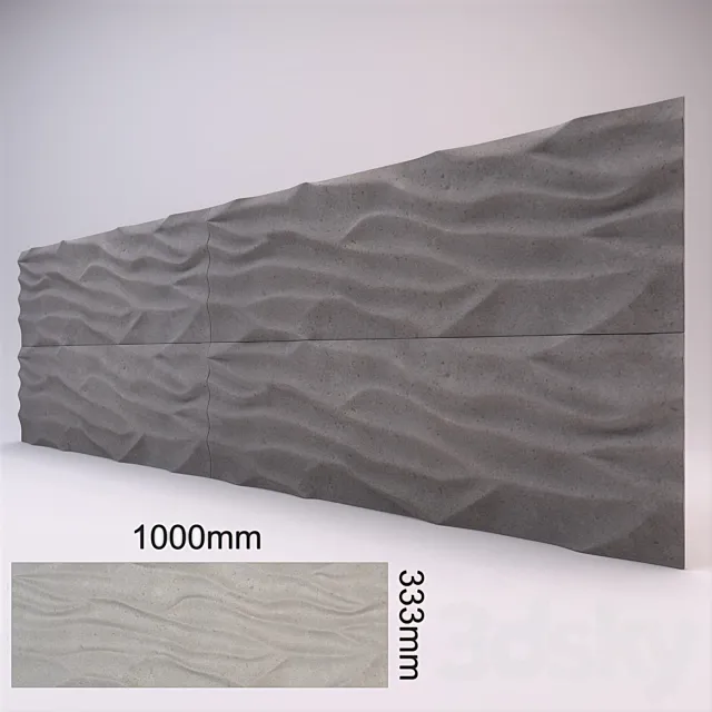 3d panel Ona Natural 3DModel