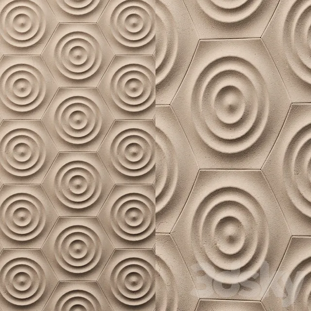 3D Panel – Pioggia 3D Model
