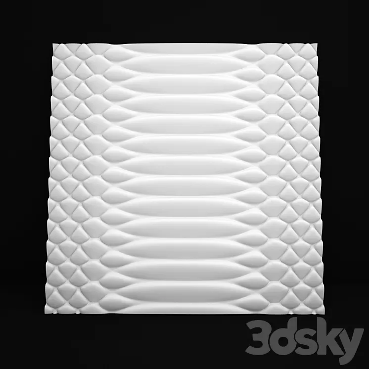 3D panel "Reptilian" 3D Model