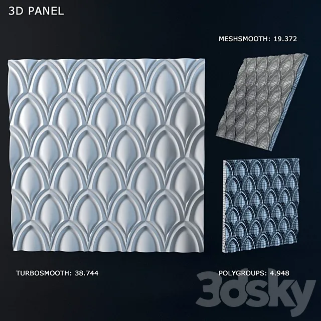 3d panel "Scales" 3D Model