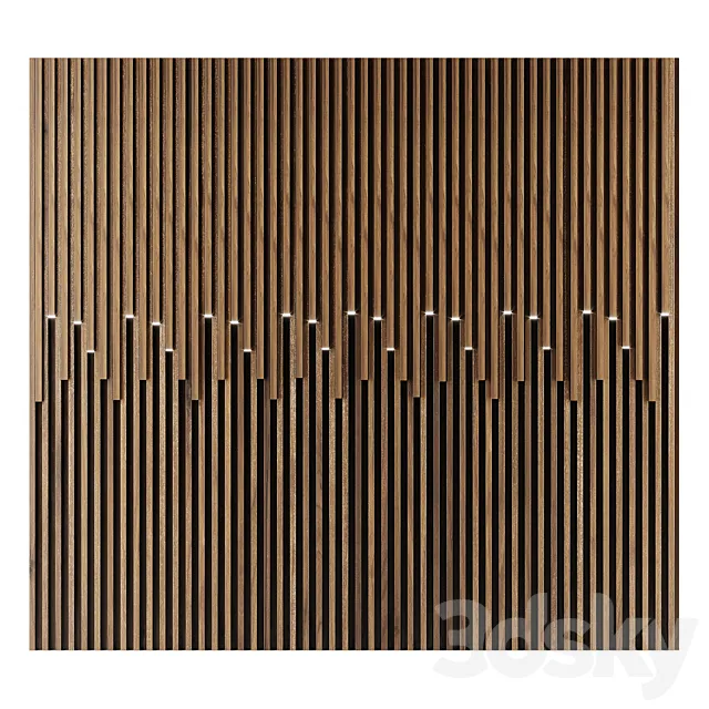 3d panel wall 3d panel wall slats 3D Model