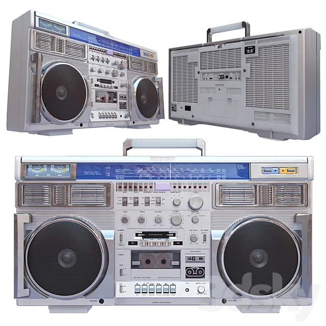 3D Retro Boombox Conion C-100F 3DModel
