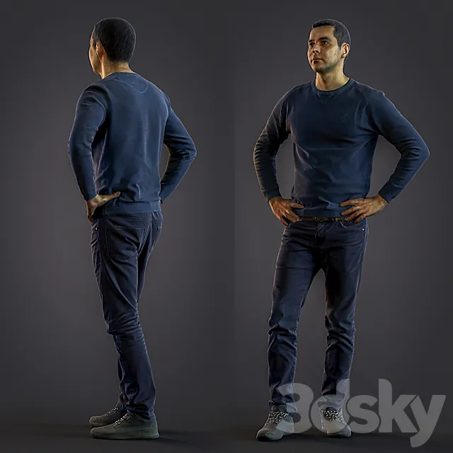 3d scan man 6 3D Model