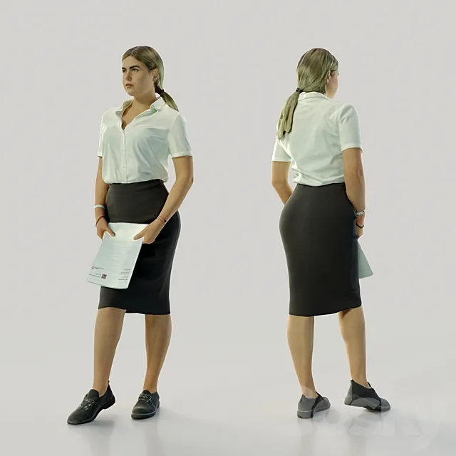 3d scan woman 11 3D Model