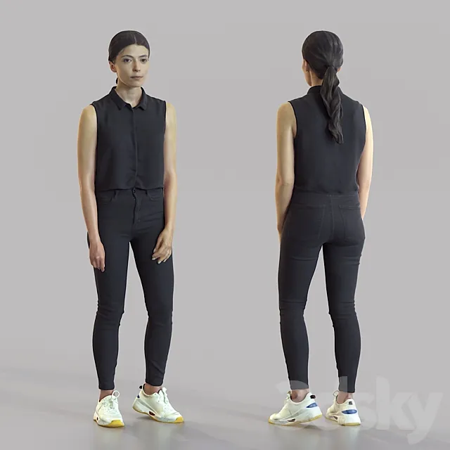 3d scan woman 7 3D Model