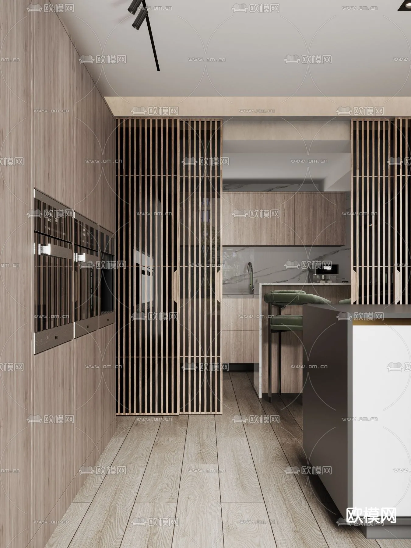 3D SCENES - APARTMENT - CORONA - 3D MODEL - 172