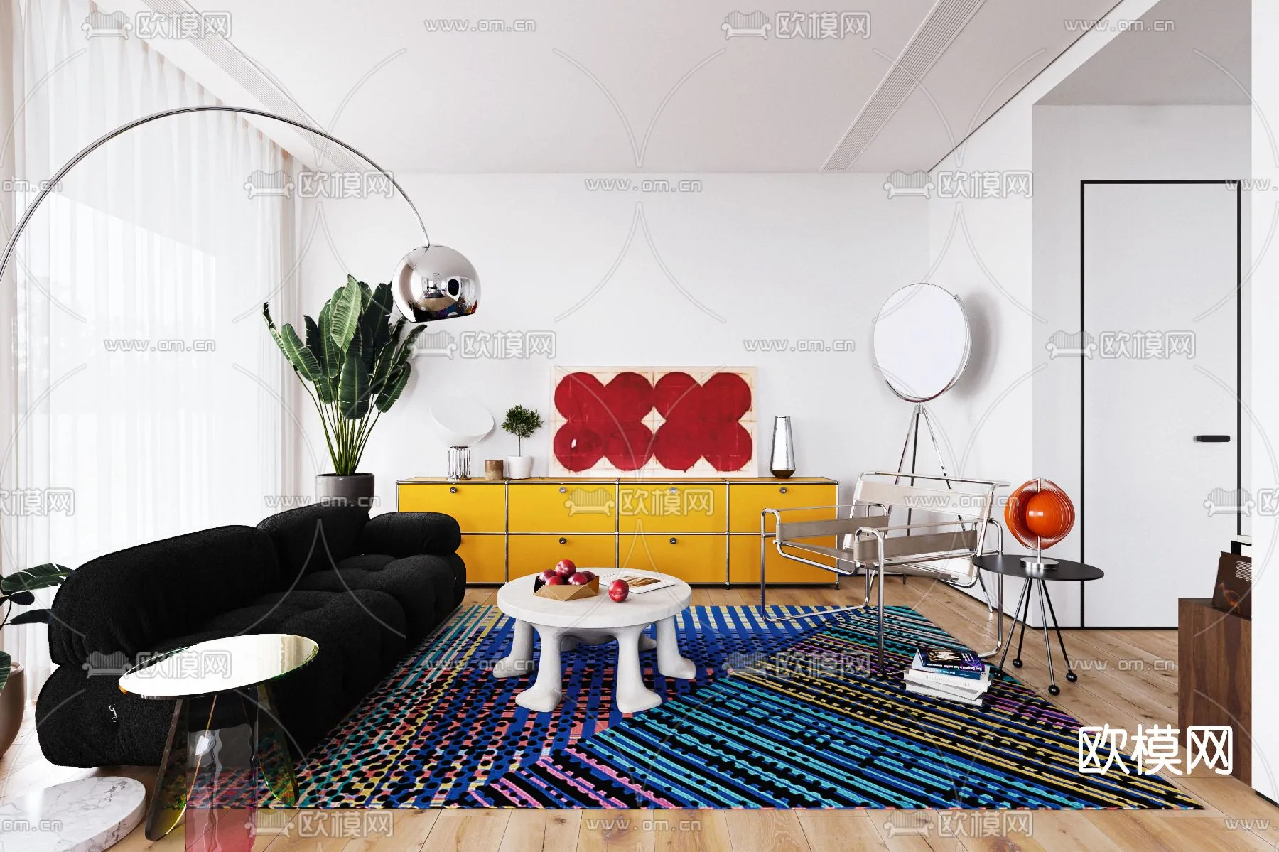 3D SCENES - APARTMENT - CORONA - 3D MODEL - 187