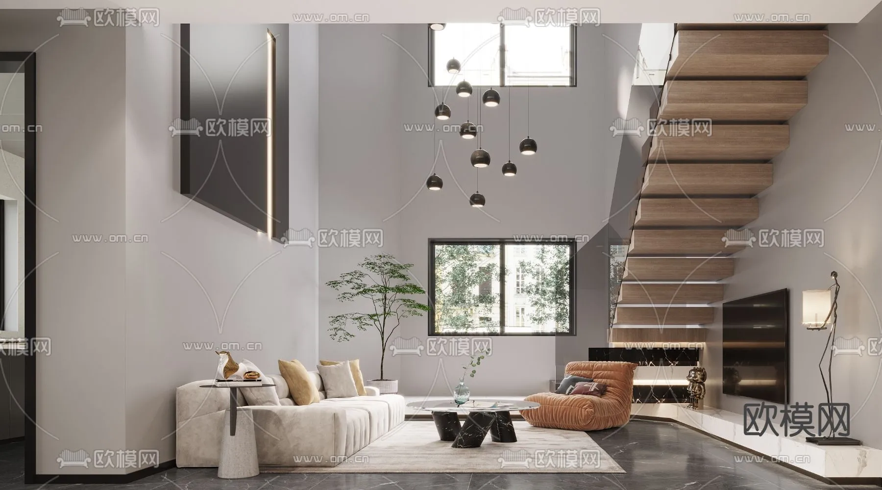 3D SCENES - APARTMENT - CORONA - 3D MODEL - 189