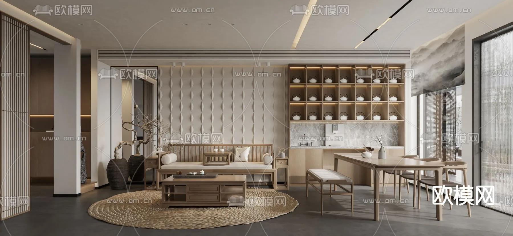 3D SCENES - APARTMENT - CORONA - 3D MODEL - 190