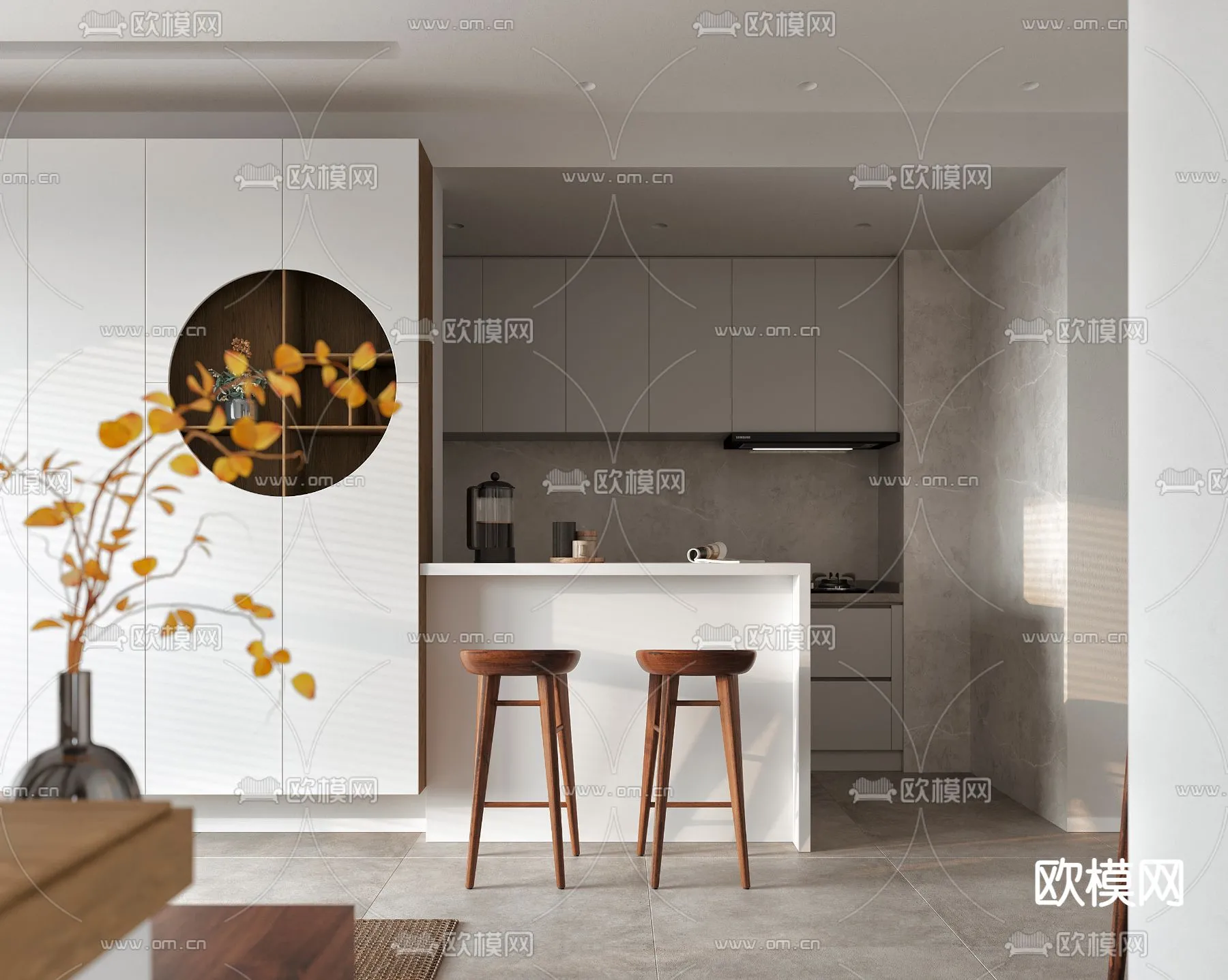 3D SCENES - APARTMENT - CORONA - 3D MODEL - 192