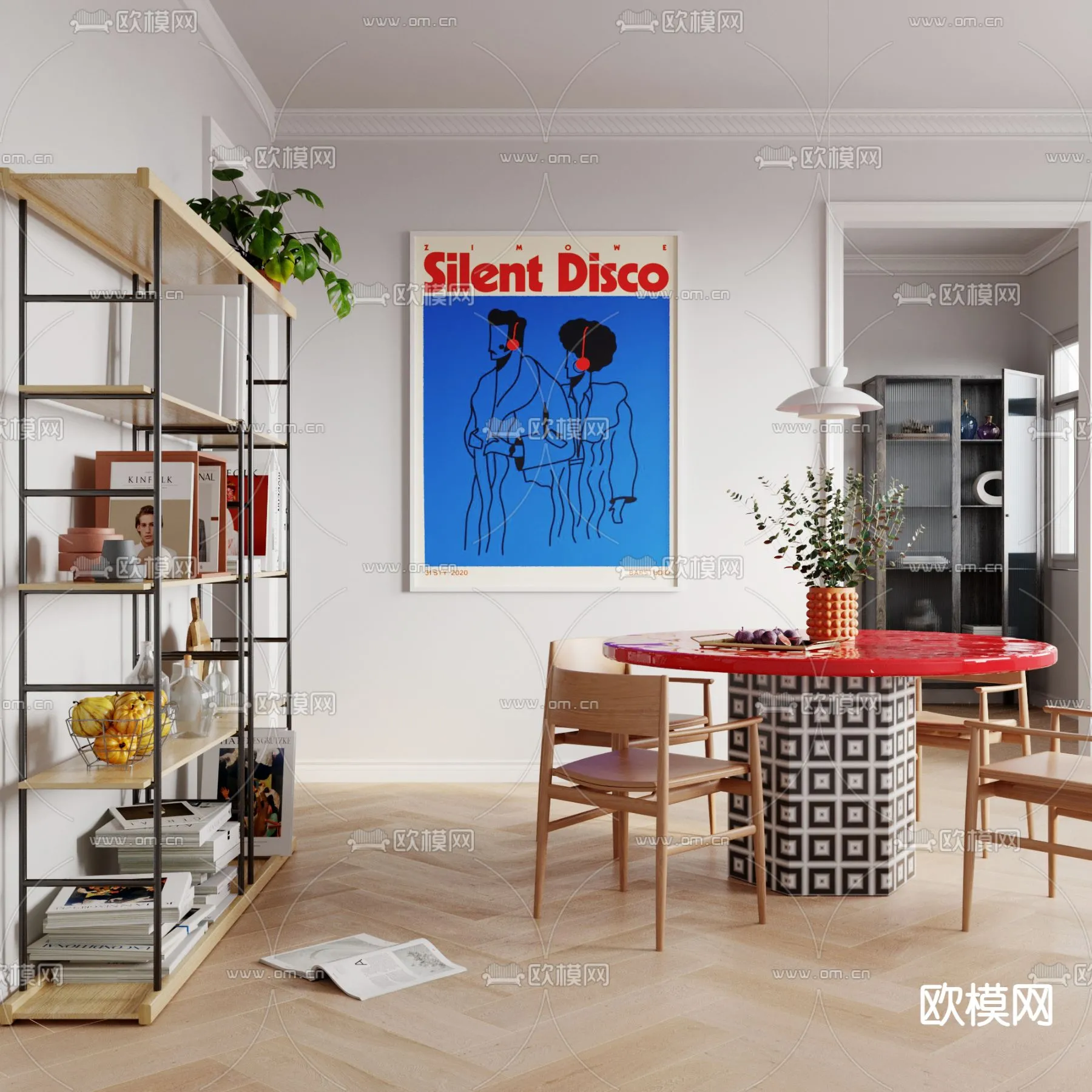 3D SCENES - APARTMENT - CORONA - 3D MODEL - 196