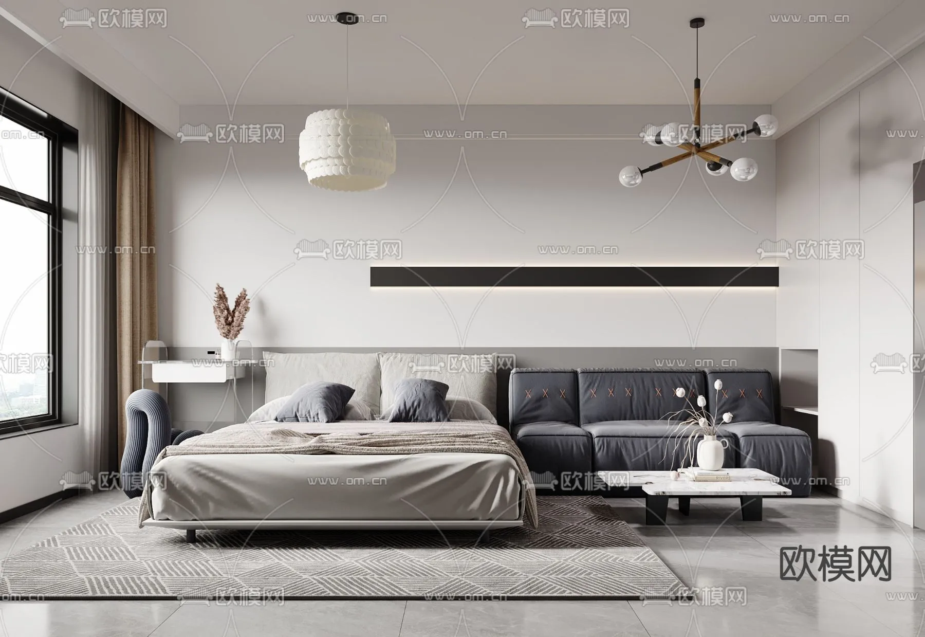 3D SCENES - APARTMENT - CORONA - 3D MODEL - 202