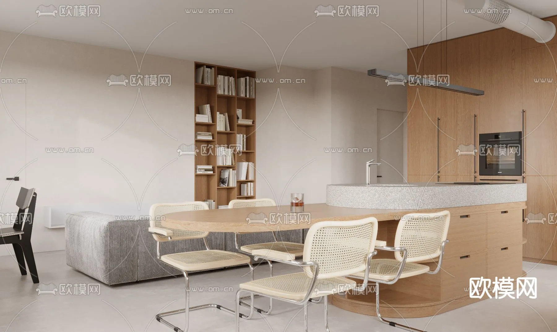 3D SCENES - APARTMENT - CORONA - 3D MODEL - 208