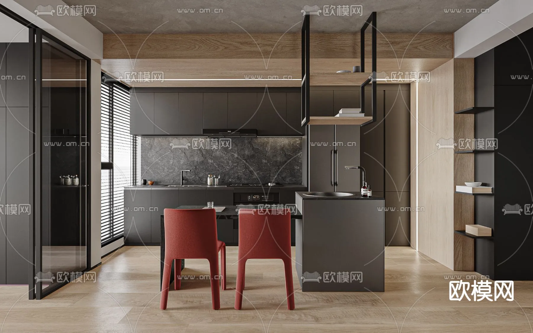 3D SCENES - APARTMENT - CORONA - 3D MODEL - 210