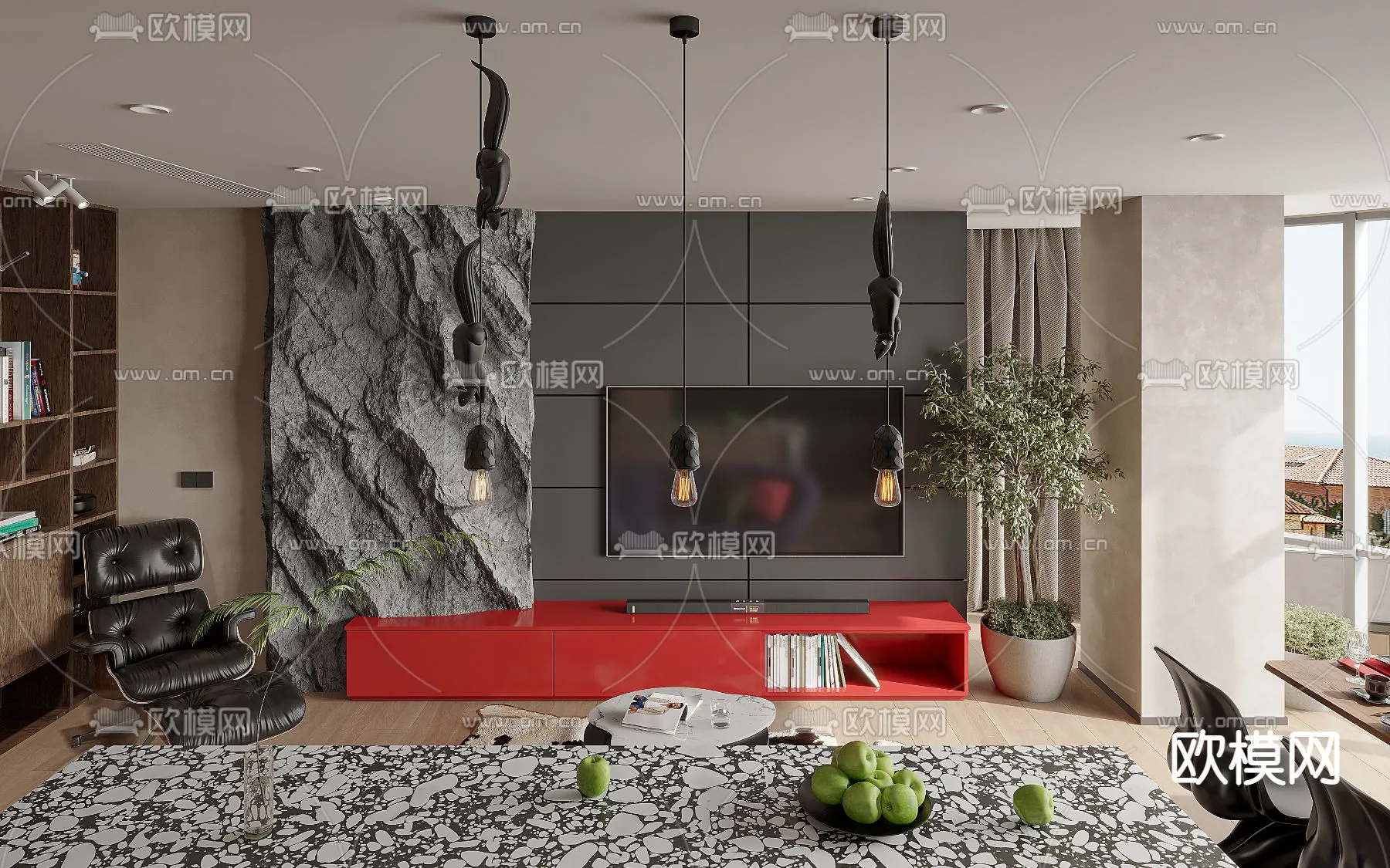 3D SCENES - APARTMENT - CORONA - 3D MODEL - 214