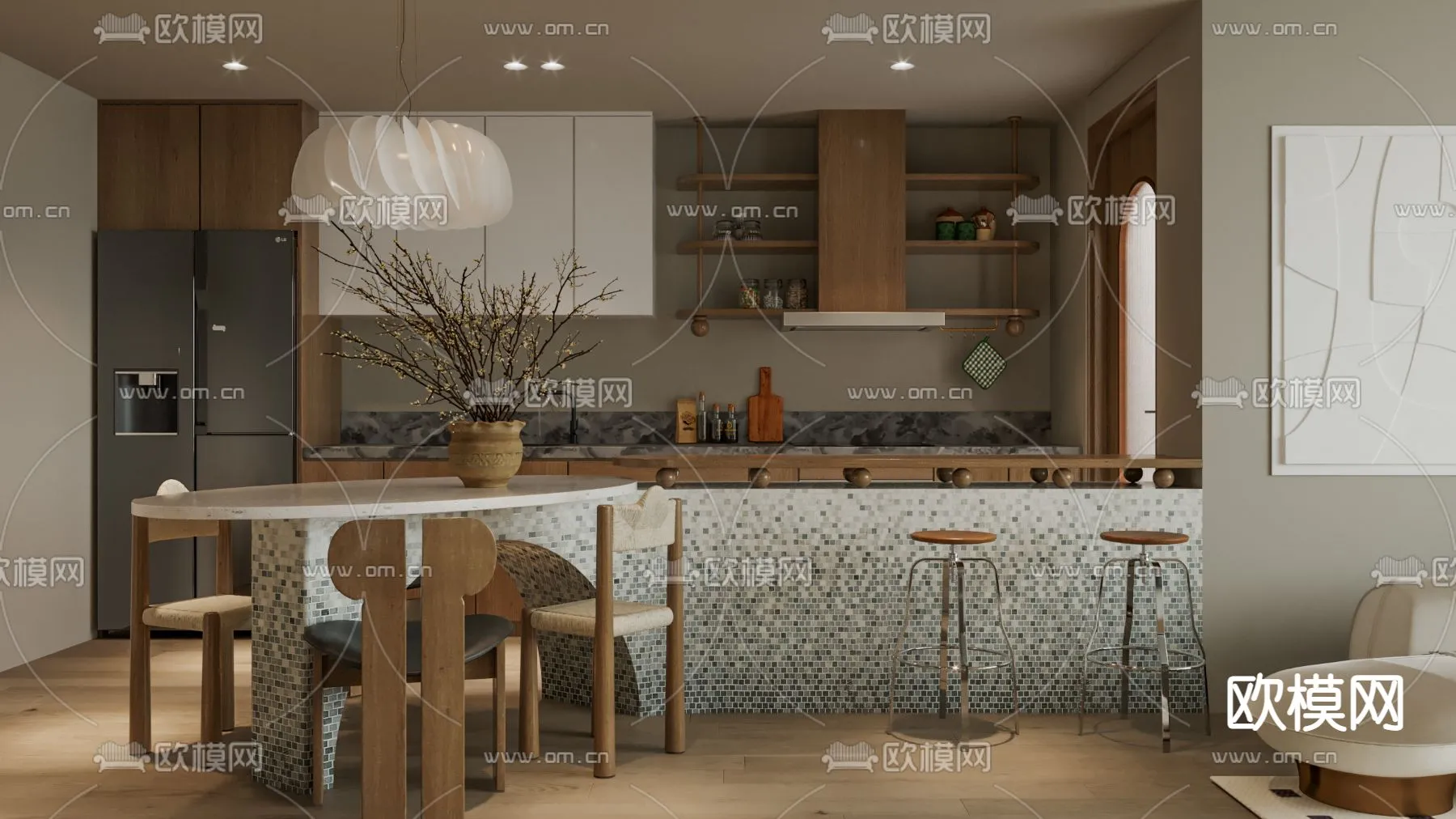 3D SCENES - APARTMENT - CORONA - 3D MODEL - 226