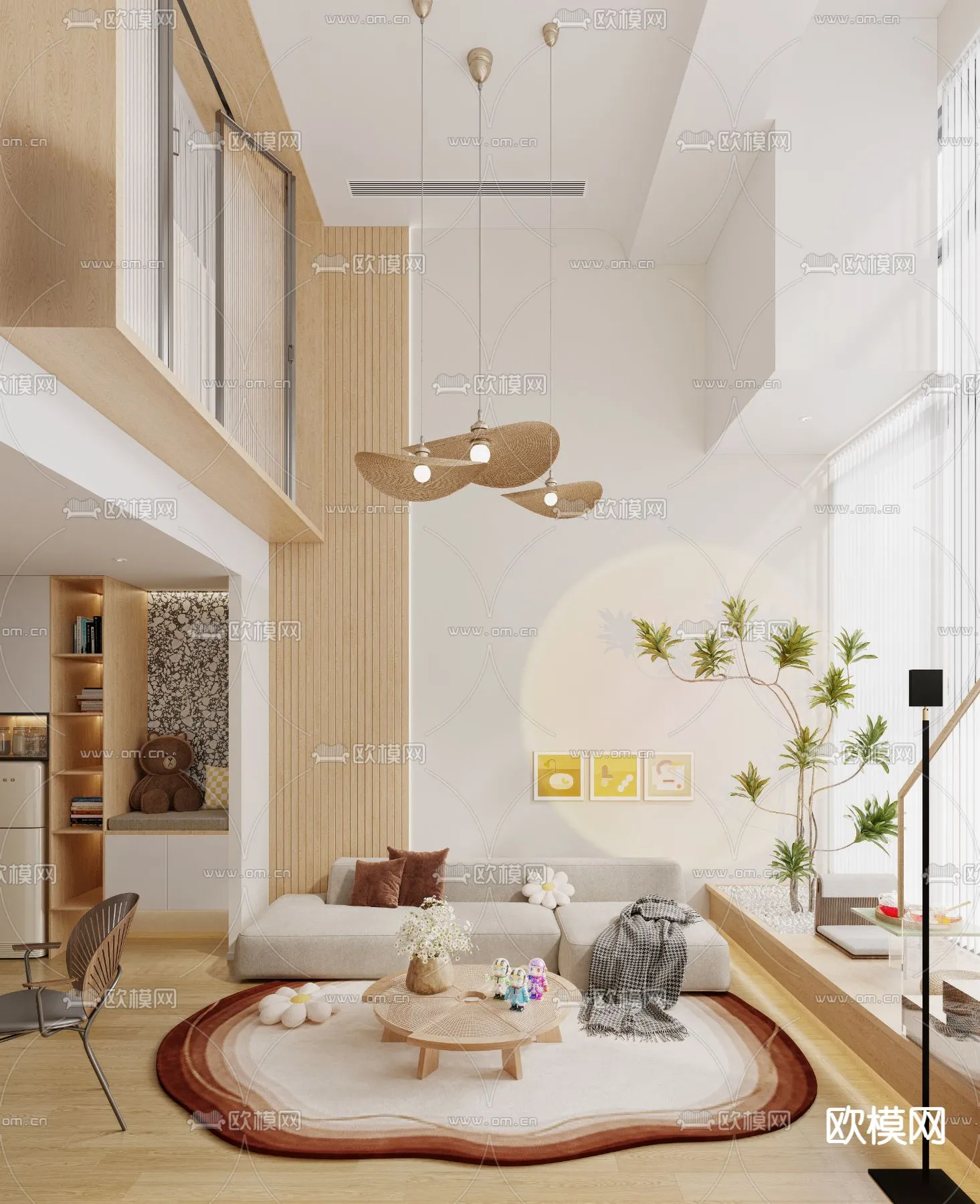 3D SCENES - APARTMENT - CORONA - 3D MODEL - 227