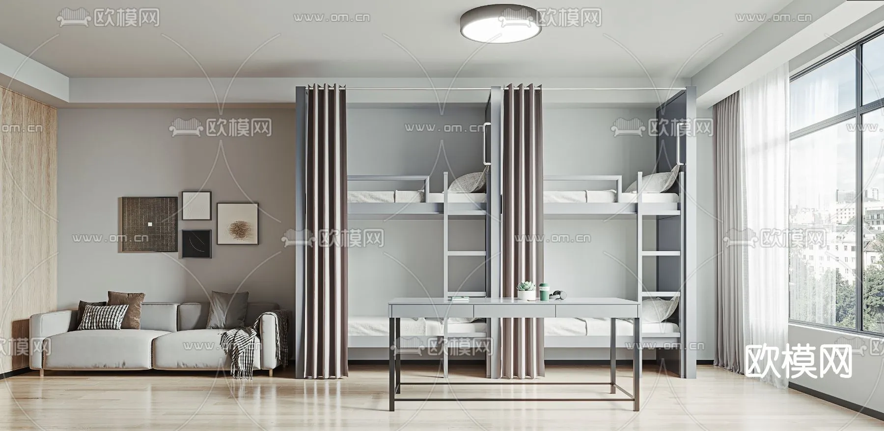 3D SCENES - APARTMENT - CORONA - 3D MODEL - 230