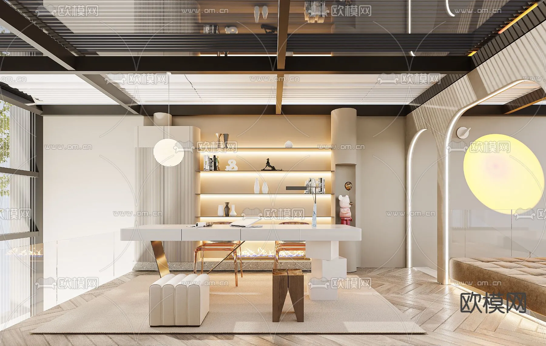 3D SCENES - APARTMENT - CORONA - 3D MODEL - 233