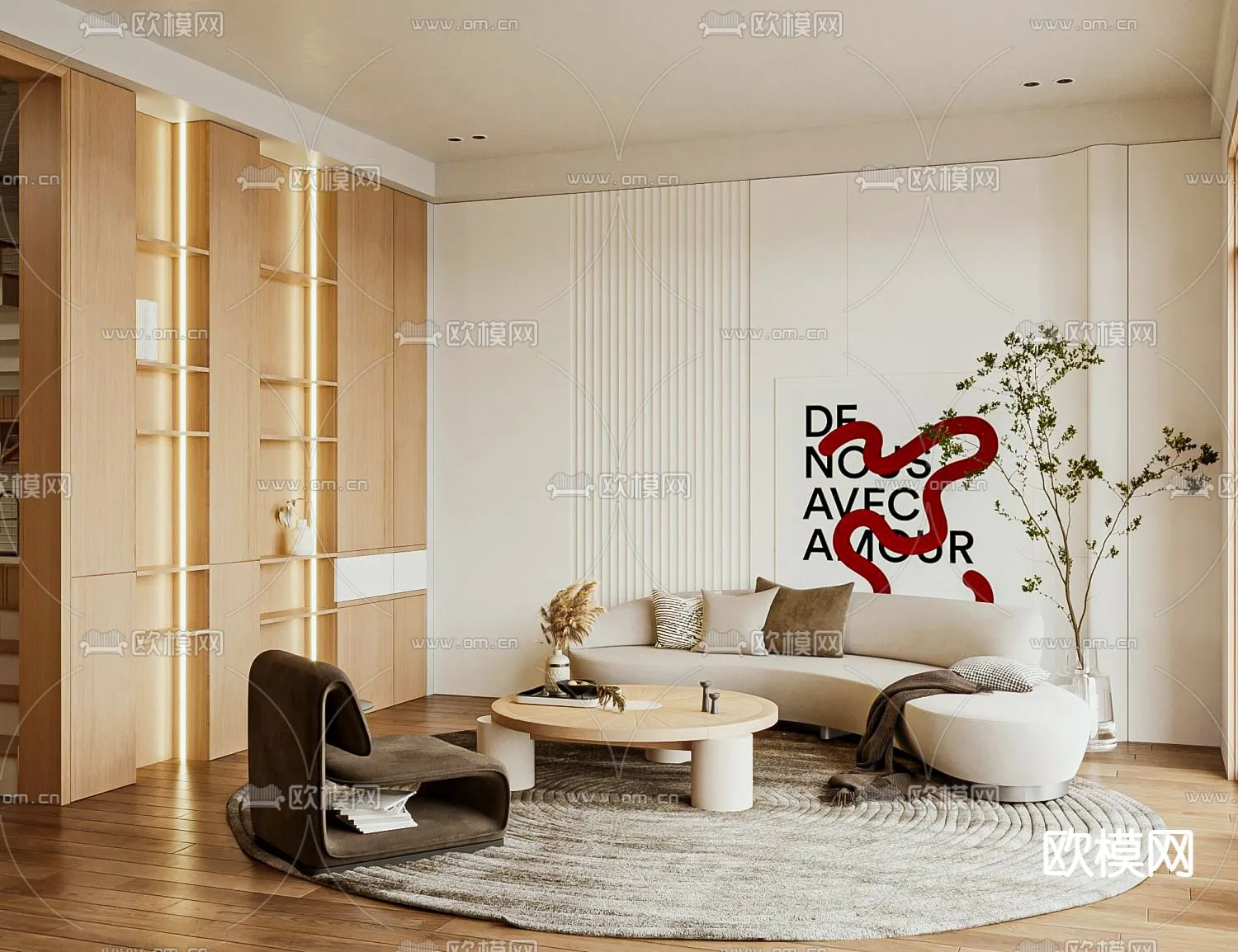 3D SCENES - APARTMENT - CORONA - 3D MODEL - 238