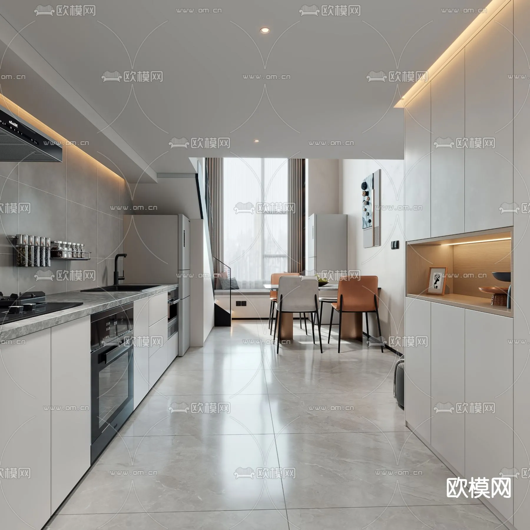 3D SCENES - APARTMENT - CORONA - 3D MODEL - 241