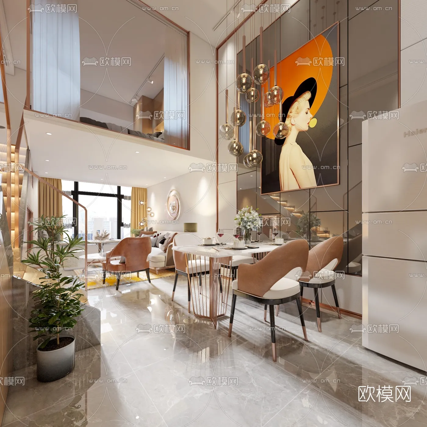 3D SCENES - APARTMENT - VRAY / CORONA - 3D MODEL - 139