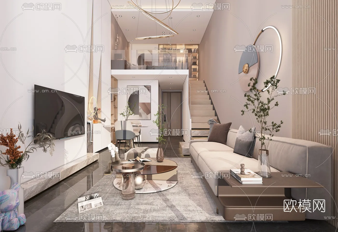 3D SCENES - APARTMENT - VRAY / CORONA - 3D MODEL - 142