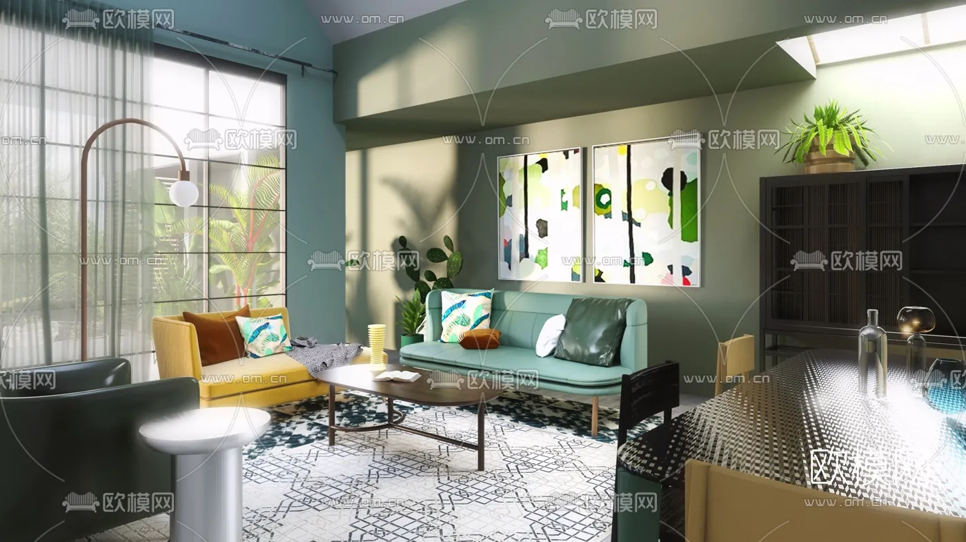 3D SCENES - APARTMENT - VRAY / CORONA - 3D MODEL - 148
