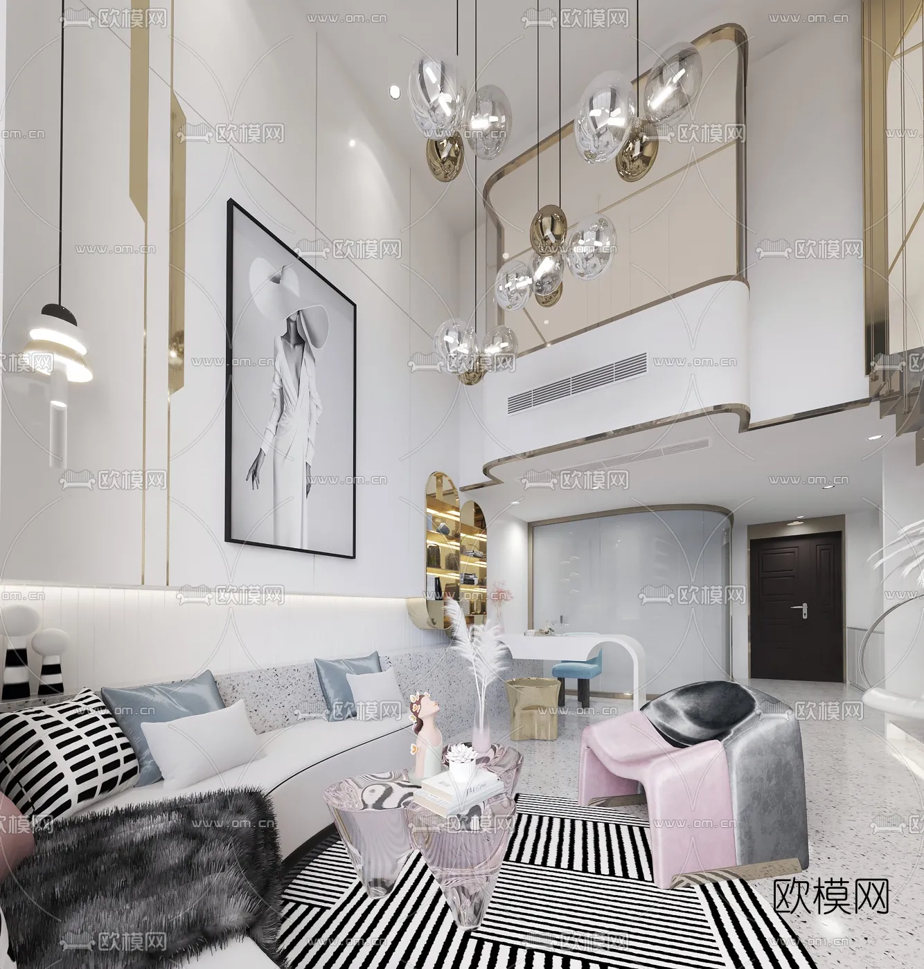 3D SCENES - APARTMENT - VRAY / CORONA - 3D MODEL - 150