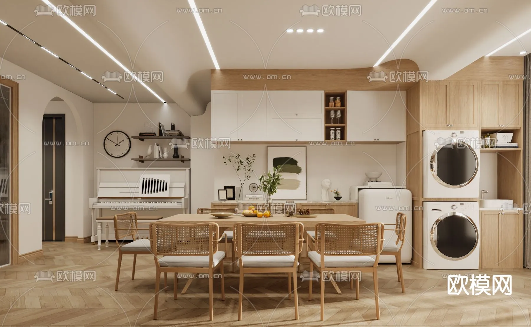 3D SCENES - APARTMENT - VRAY / CORONA - 3D MODEL - 153