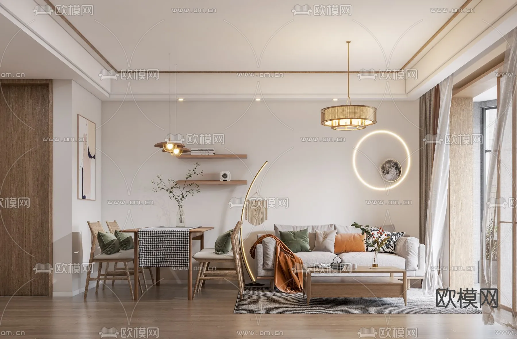 3D SCENES - APARTMENT - VRAY / CORONA - 3D MODEL - 155