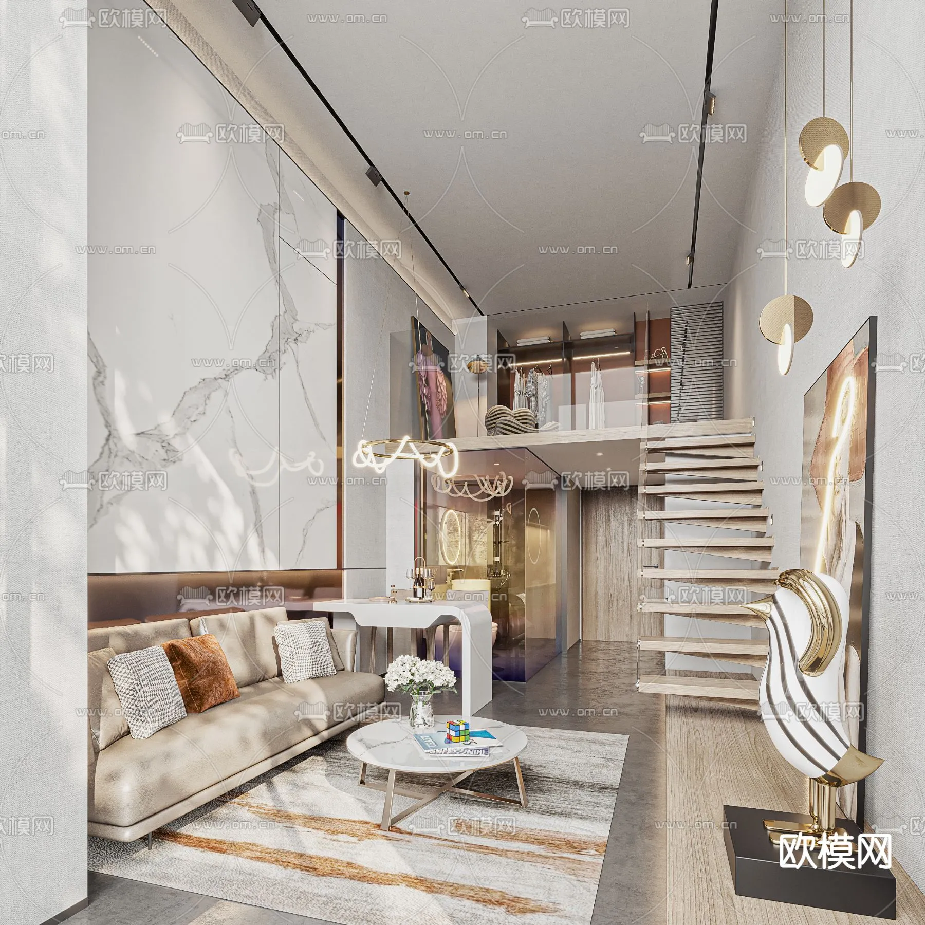 3D SCENES - APARTMENT - VRAY / CORONA - 3D MODEL - 157