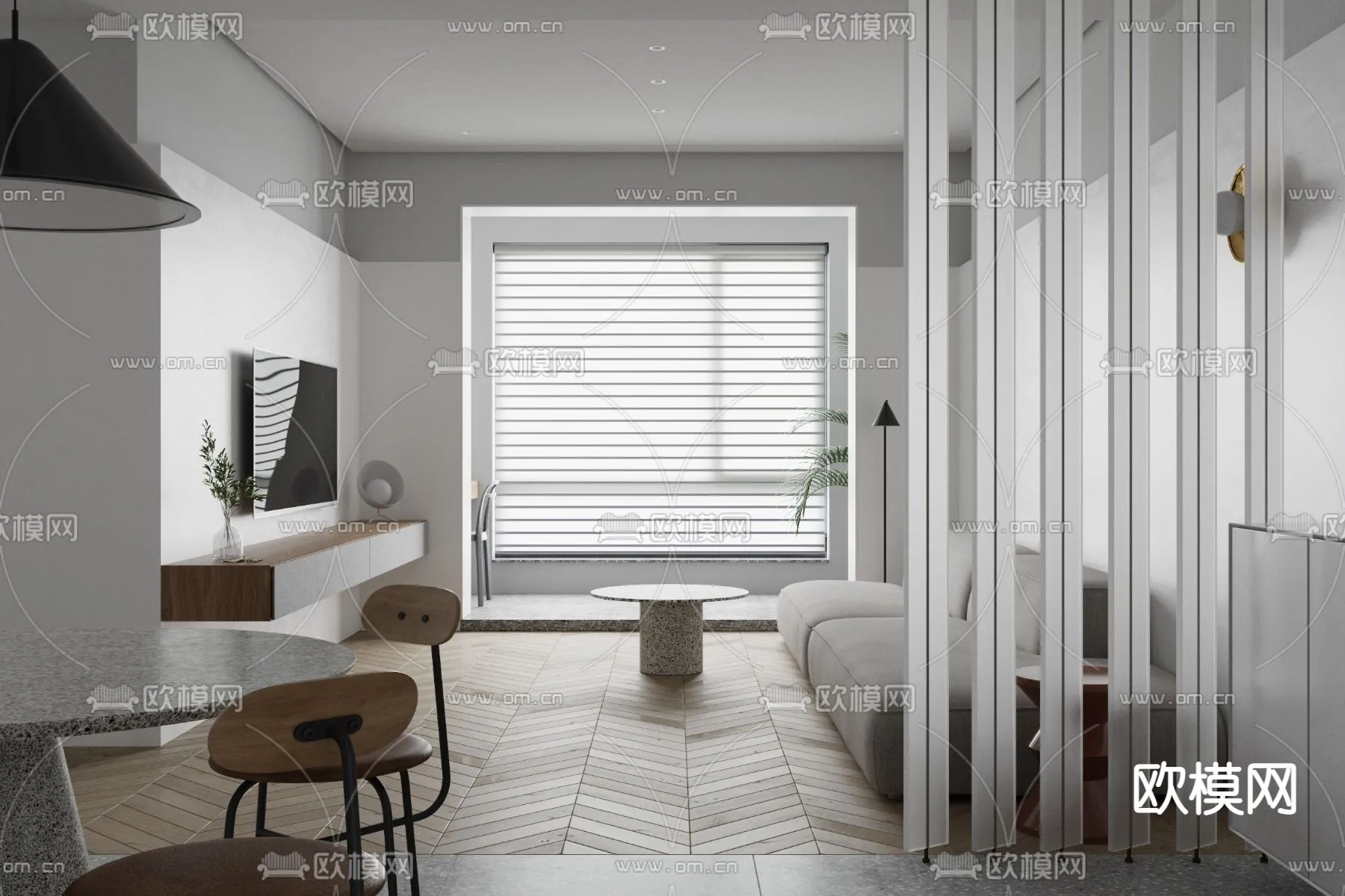 3D SCENES - APARTMENT - VRAY / CORONA - 3D MODEL - 164
