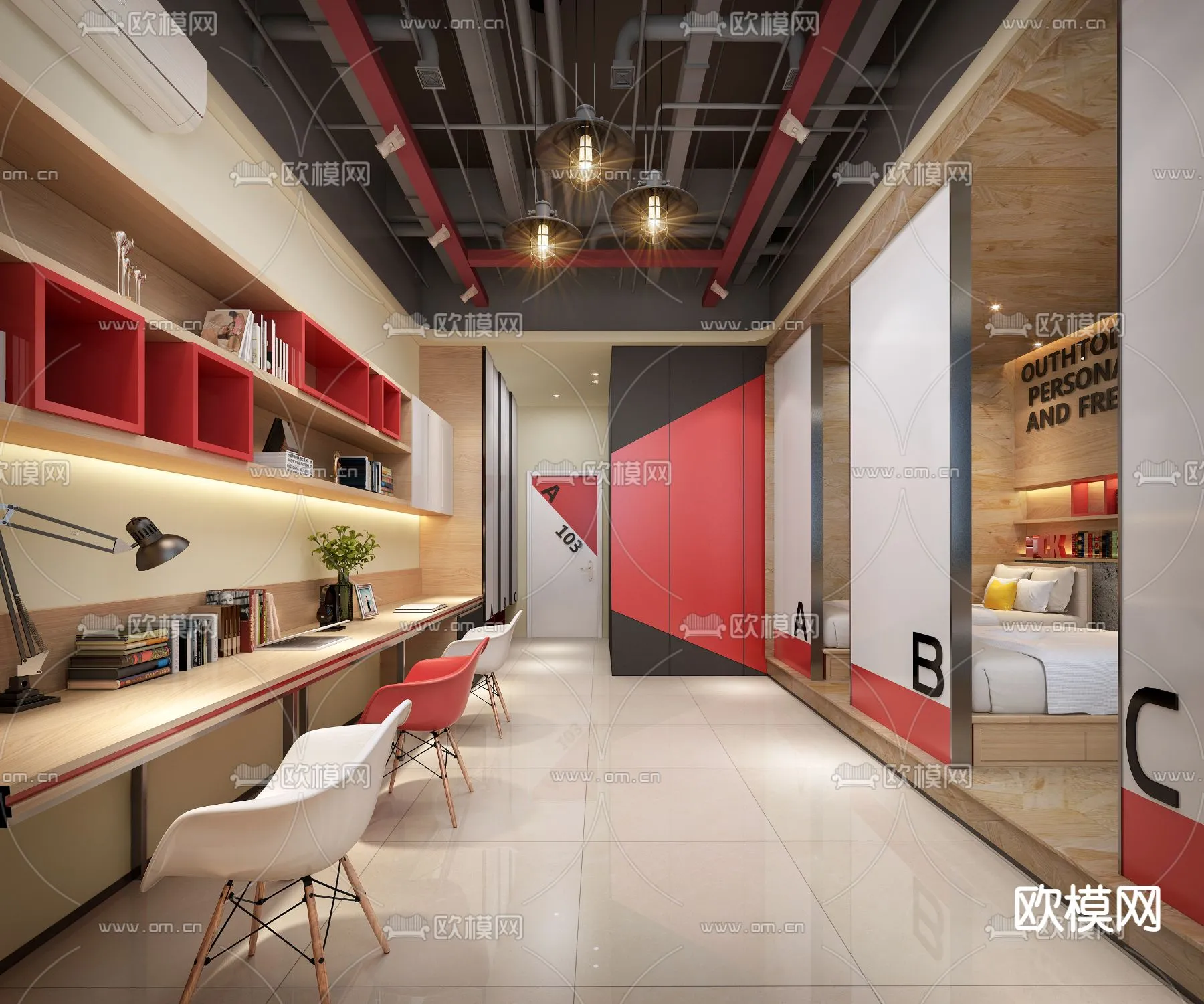 3D SCENES - APARTMENT - VRAY / CORONA - 3D MODEL - 178