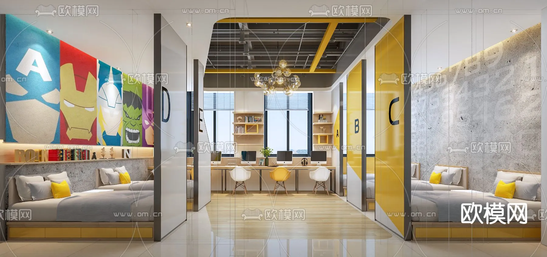 3D SCENES - APARTMENT - VRAY / CORONA - 3D MODEL - 179