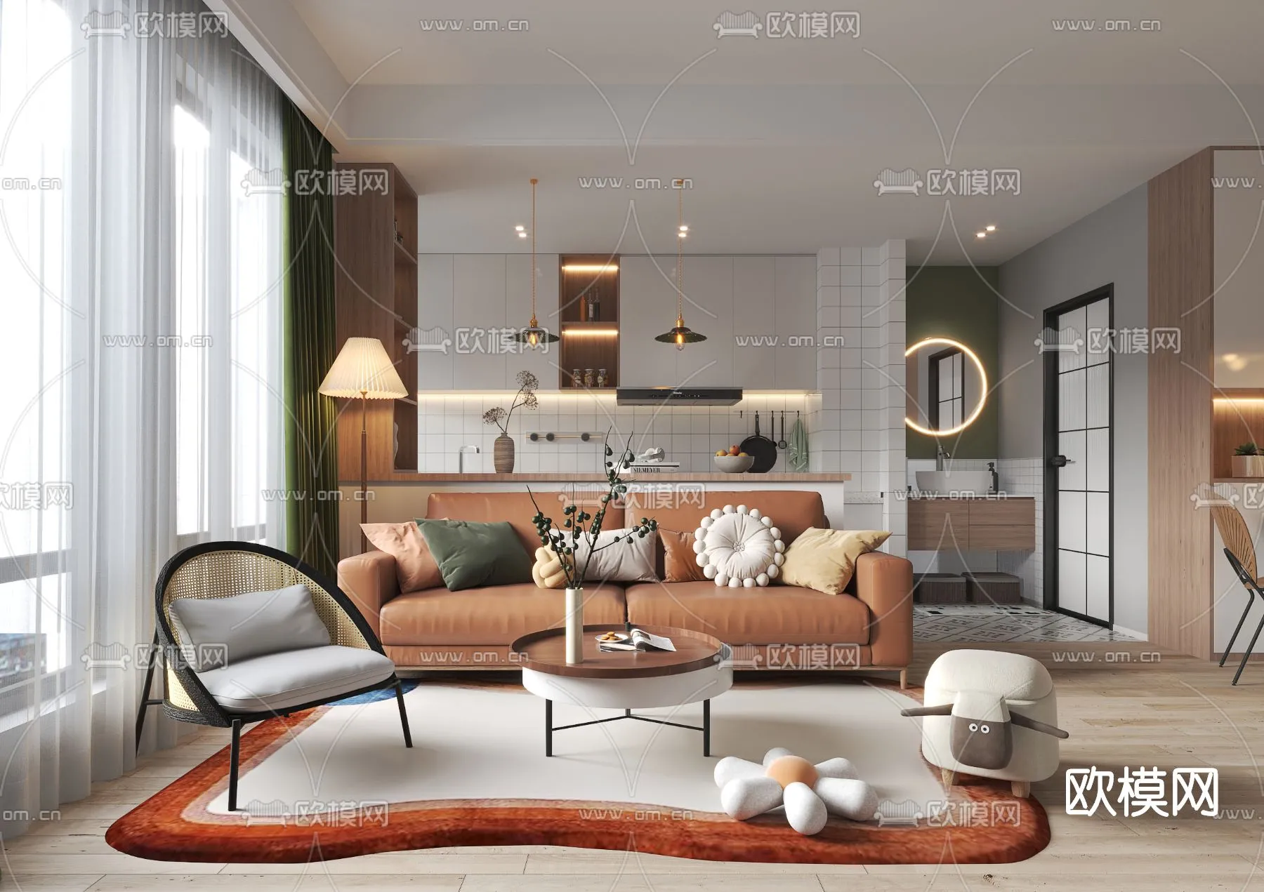 3D SCENES - APARTMENT - VRAY / CORONA - 3D MODEL - 194