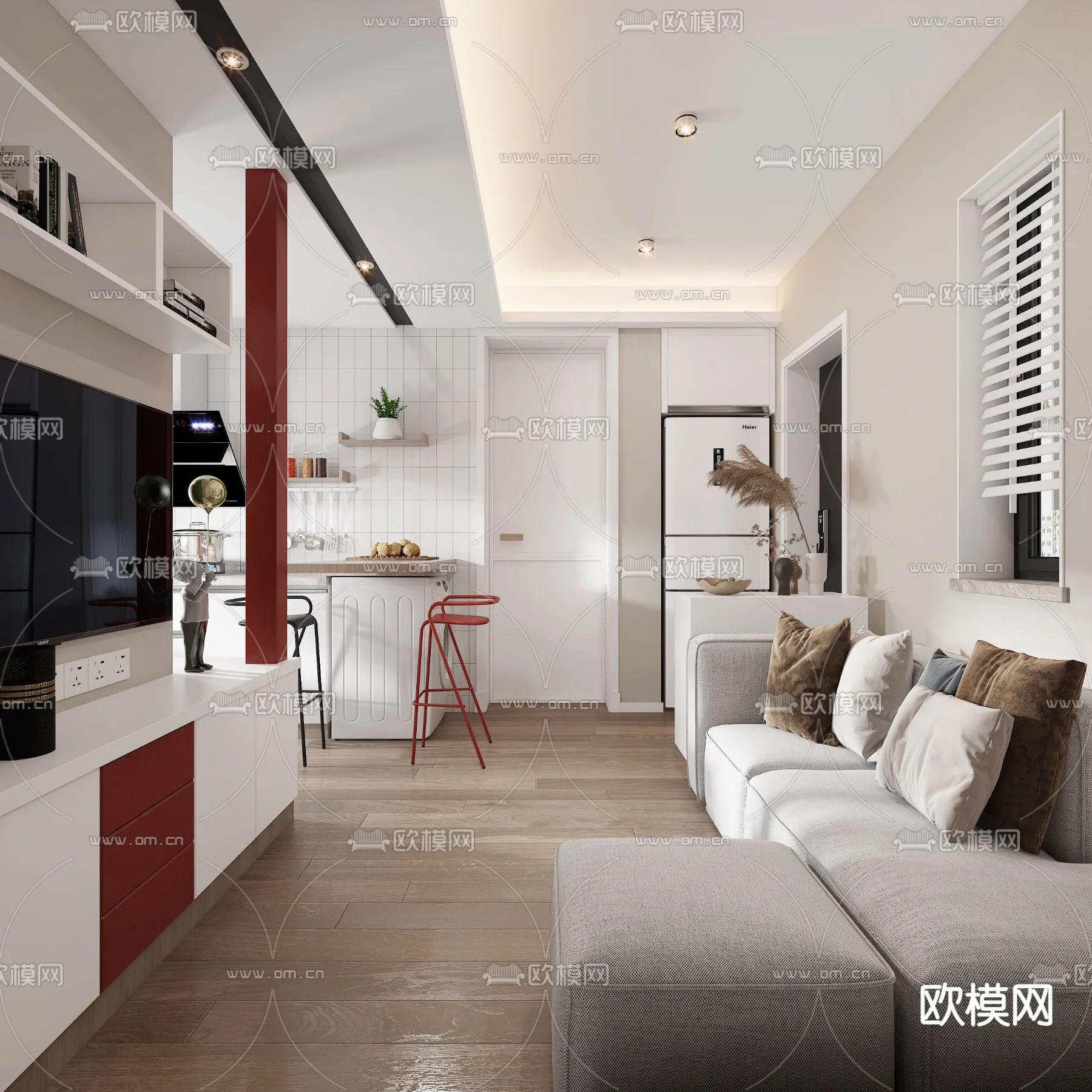 3D SCENES - APARTMENT - VRAY / CORONA - 3D MODEL - 198