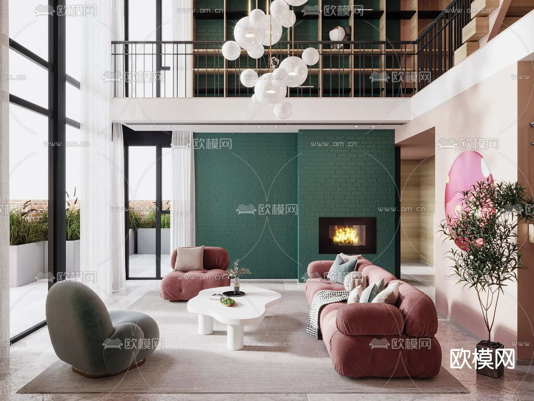 3D SCENES - APARTMENT - VRAY / CORONA - 3D MODEL - 200