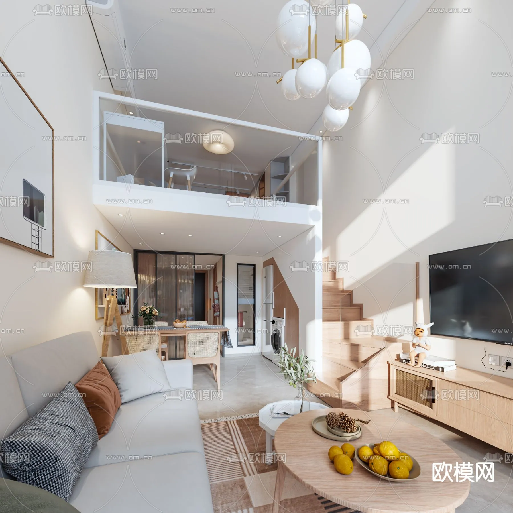 3D SCENES - APARTMENT - VRAY / CORONA - 3D MODEL - 205