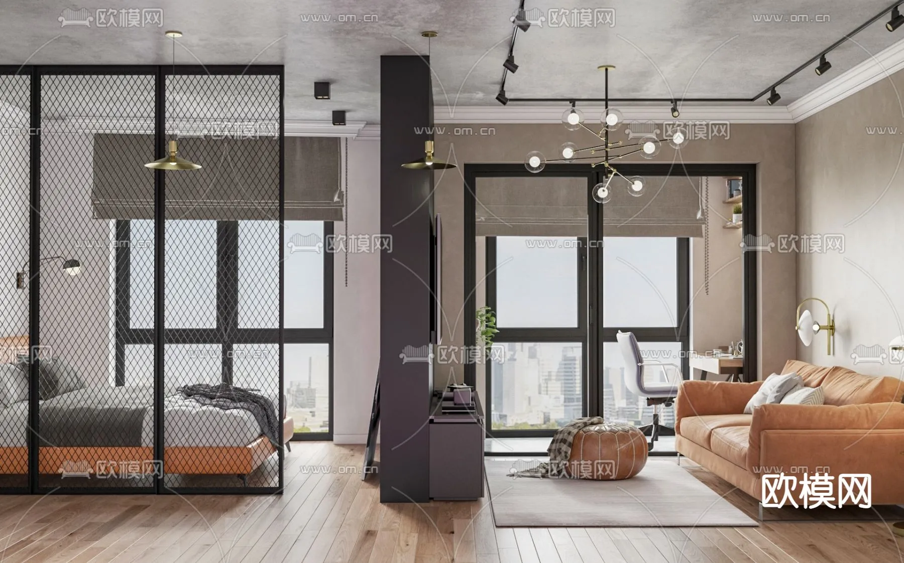 3D SCENES - APARTMENT - VRAY / CORONA - 3D MODEL - 207