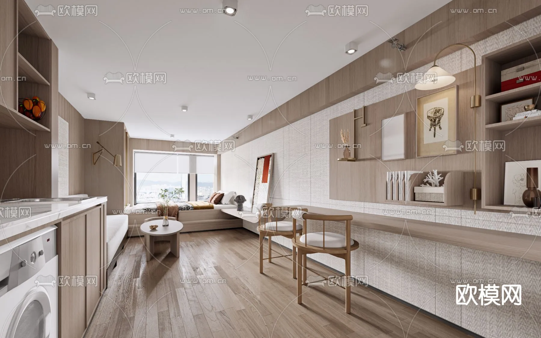 3D SCENES - APARTMENT - VRAY / CORONA - 3D MODEL - 219