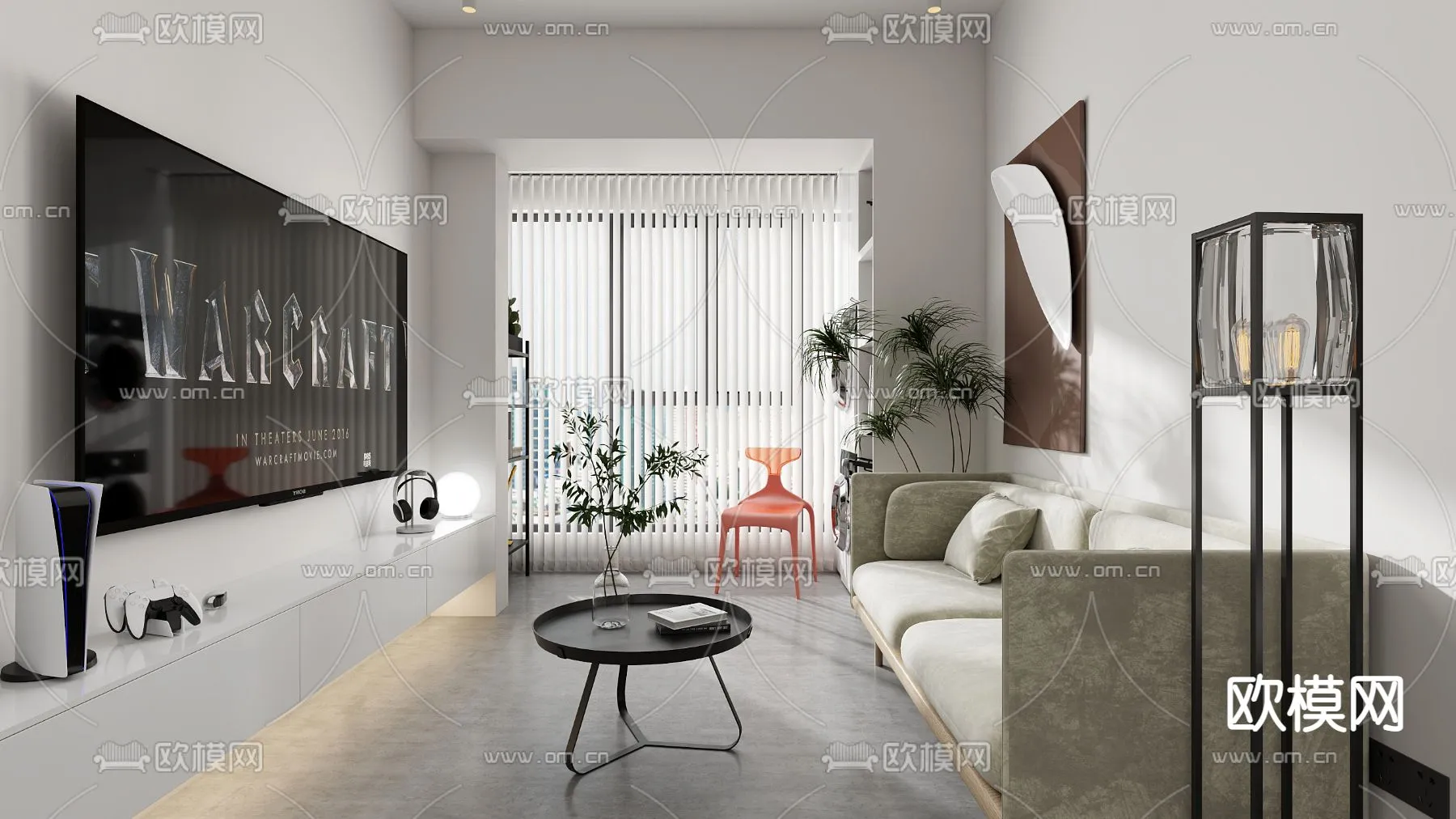 3D SCENES - APARTMENT - VRAY / CORONA - 3D MODEL - 223