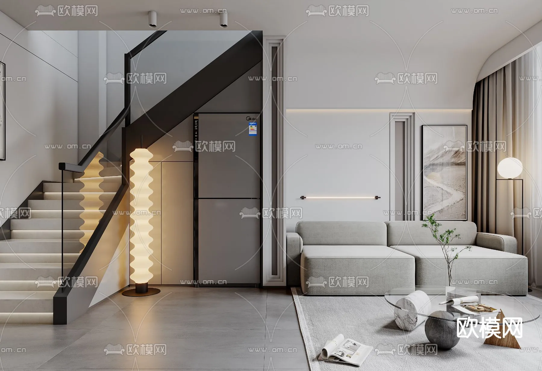 3D SCENES - APARTMENT - VRAY / CORONA - 3D MODEL - 224
