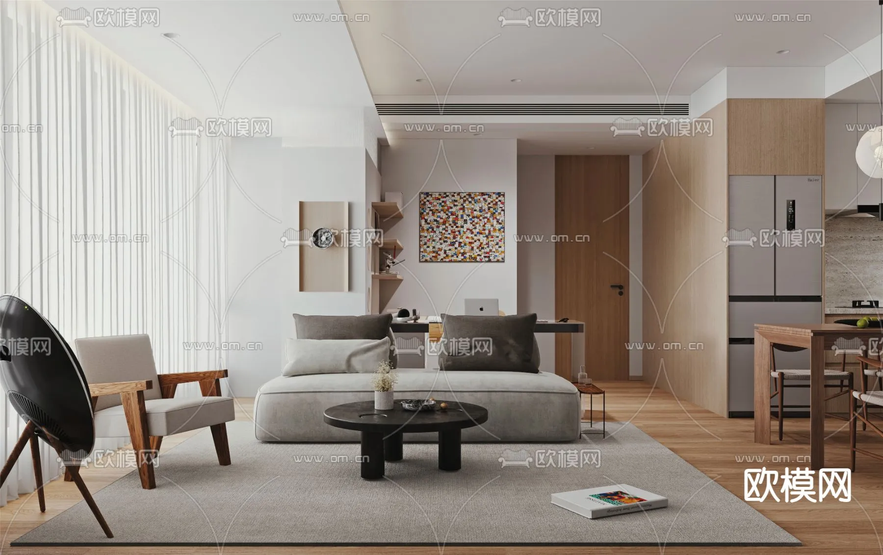 3D SCENES - APARTMENT - VRAY / CORONA - 3D MODEL - 225