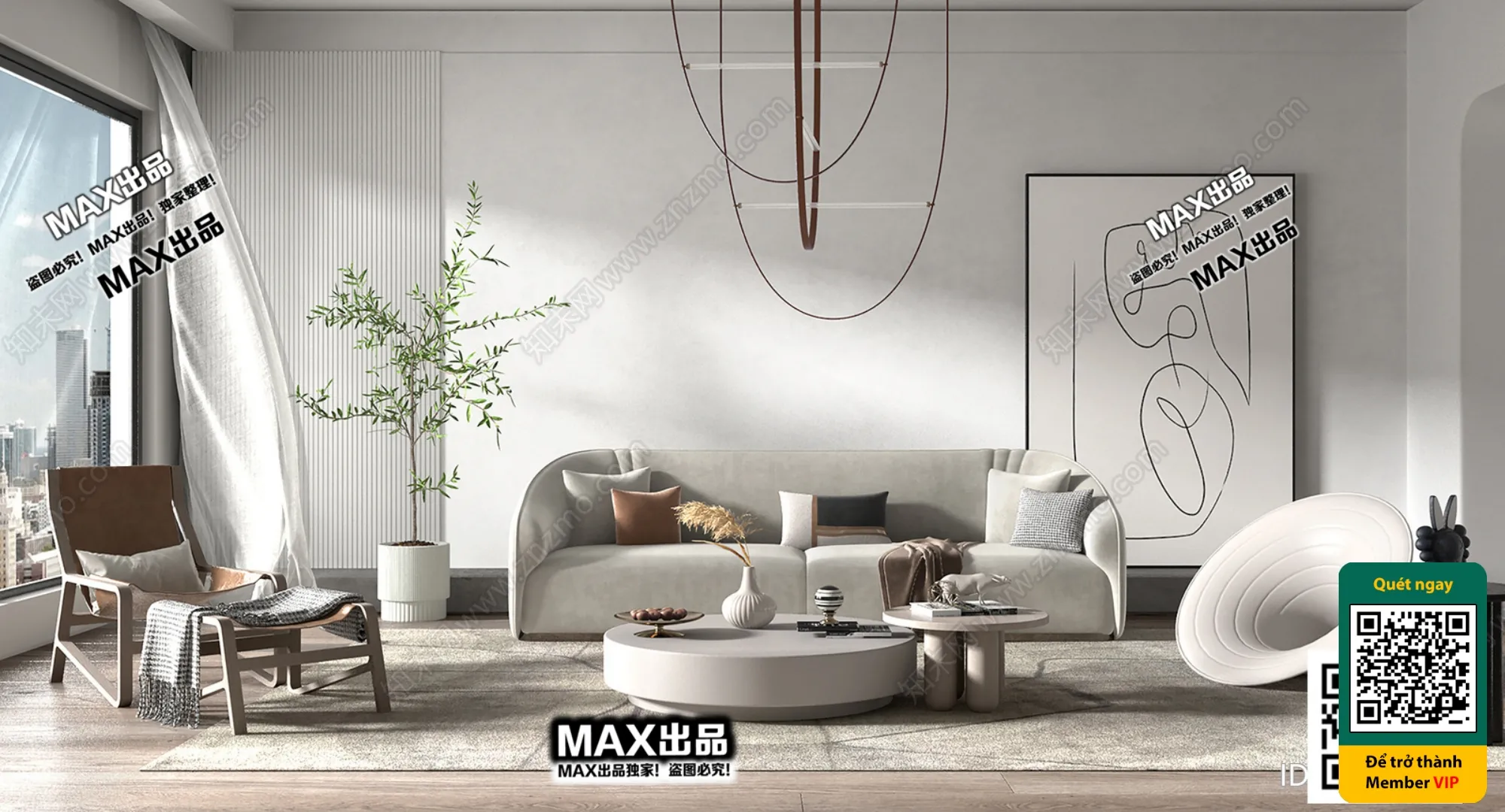 3D SCENES - WABI SABI STYLE - VRAY / CORONA - 3D MODEL - 4543