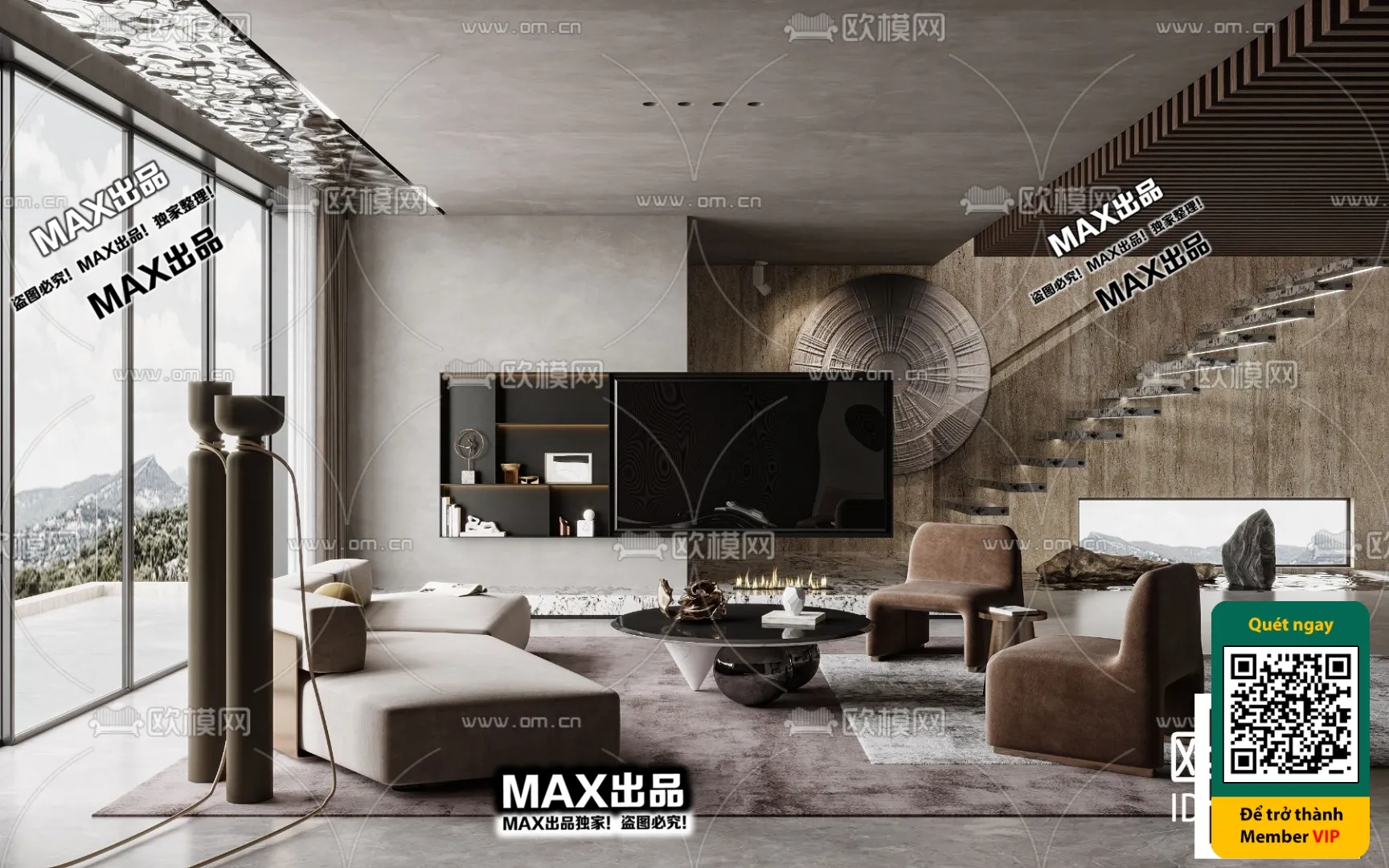 3D SCENES - WABI SABI STYLE - VRAY / CORONA - 3D MODEL - 4554