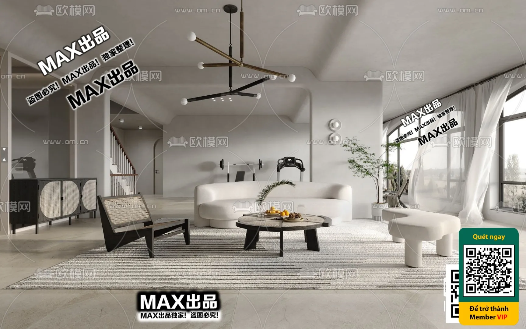 3D SCENES - WABI SABI STYLE - VRAY / CORONA - 3D MODEL - 4557