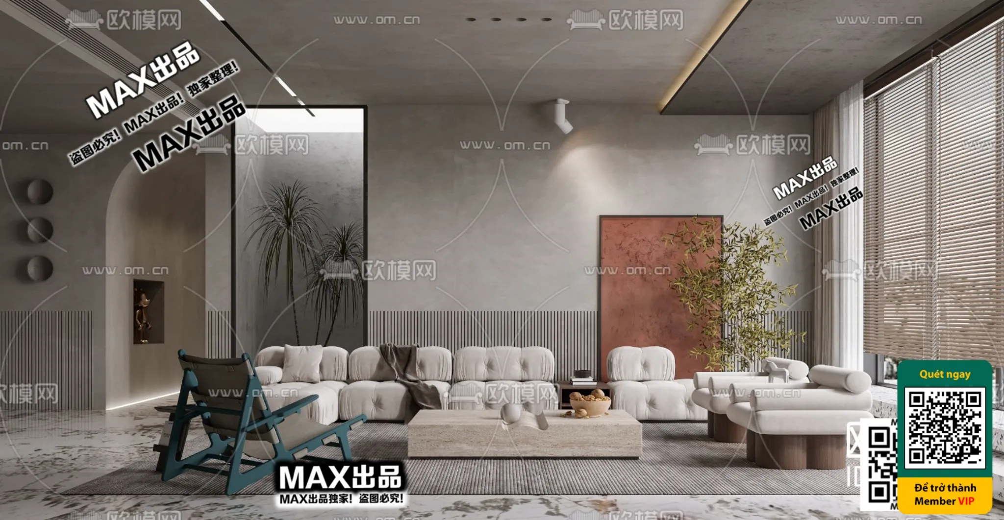 3D SCENES - WABI SABI STYLE - VRAY / CORONA - 3D MODEL - 4559