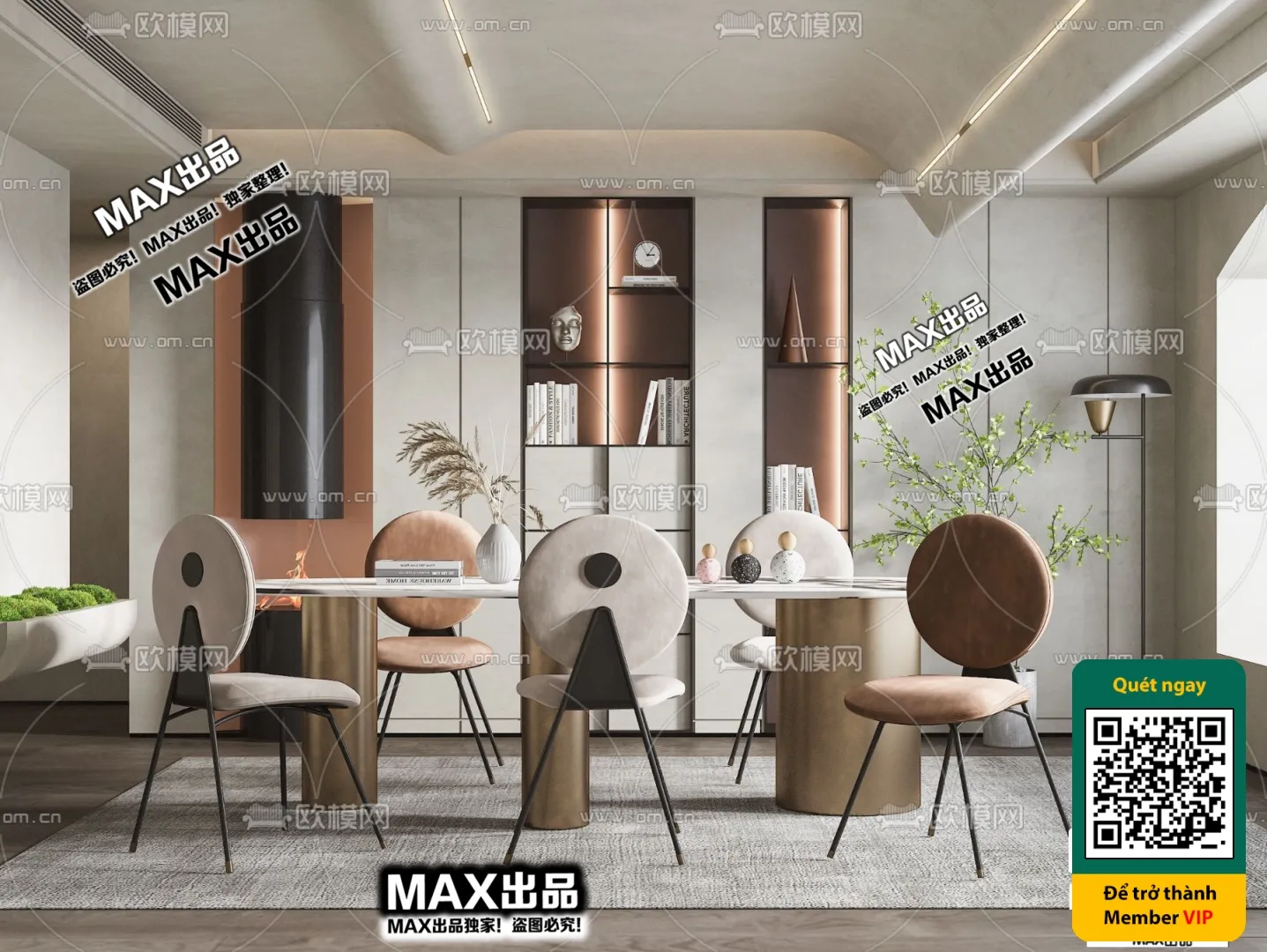 3D SCENES - WABI SABI STYLE - VRAY / CORONA - 3D MODEL - 4561