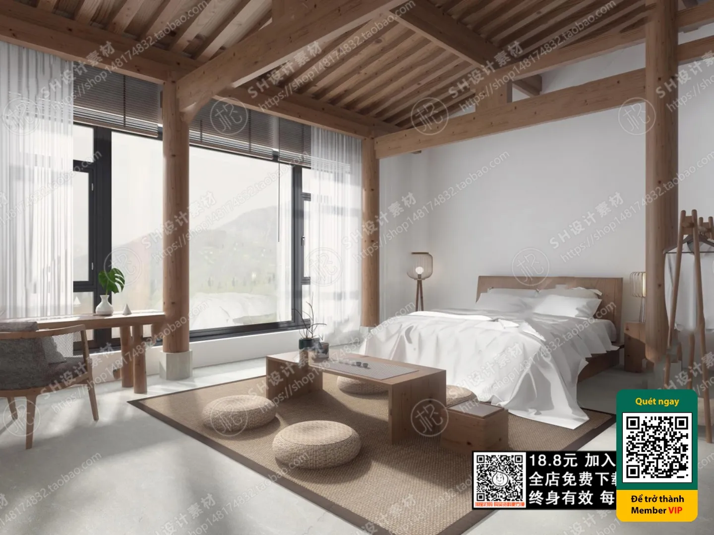 3D SCENES - WABI SABI STYLE - VRAY / CORONA - 3D MODEL - 5915